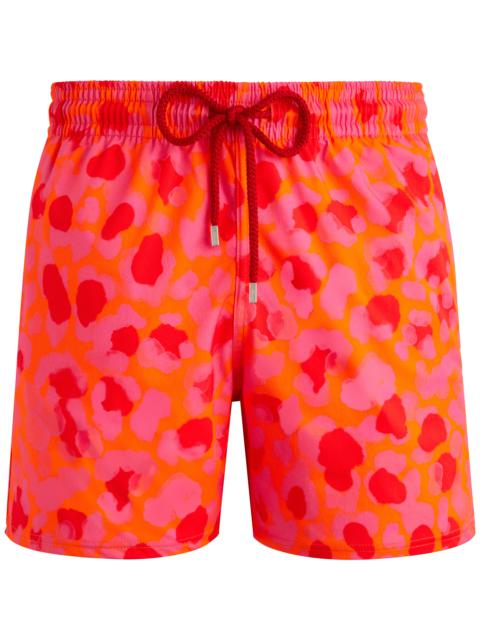 Men Stretch Swim Trunks New Leopard