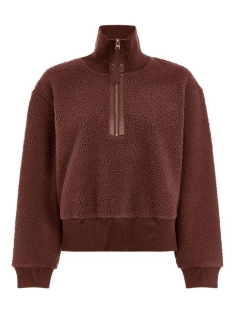 half-zip fleece sweatshirt