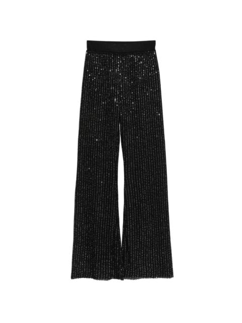 embellished wide palazzo pants