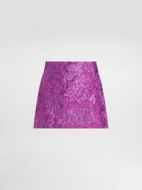 Brocade miniskirt