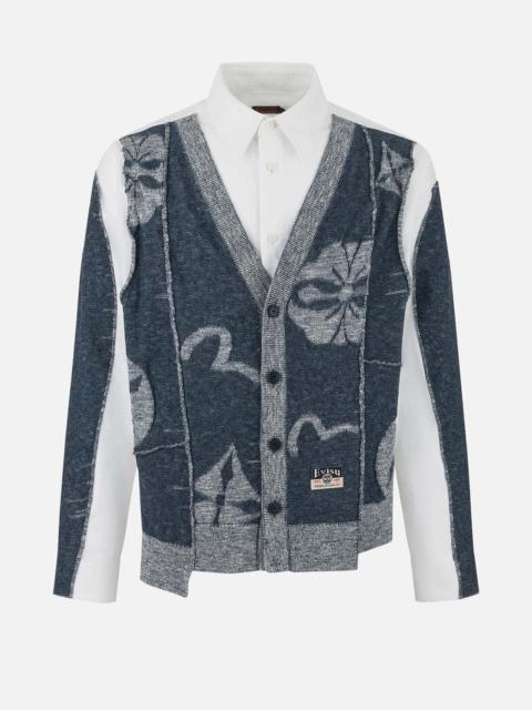 2-in-1 Seagull and Kamon Embroidery Relax Fit Shirt