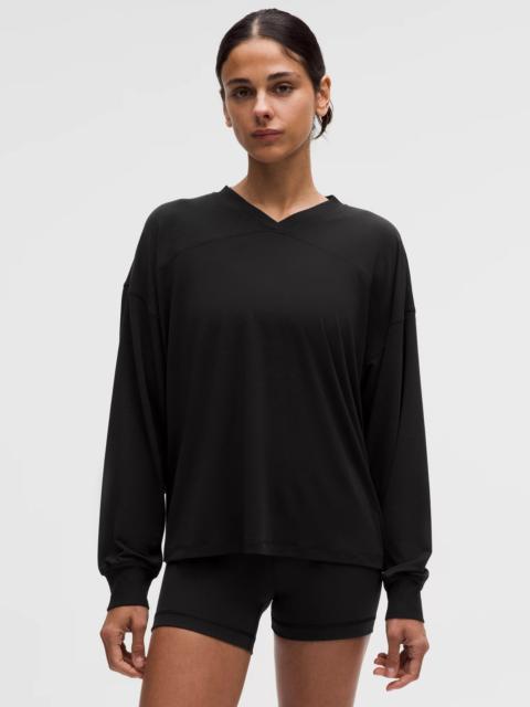 Jersey Training V-Neck Long-Sleeve Shirt