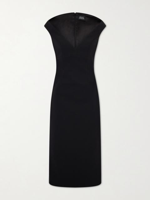 Monica Crepe Midi Dress