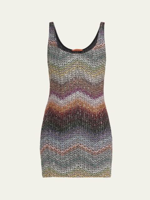 Sequin Wefted Loom Knit Mini Dress