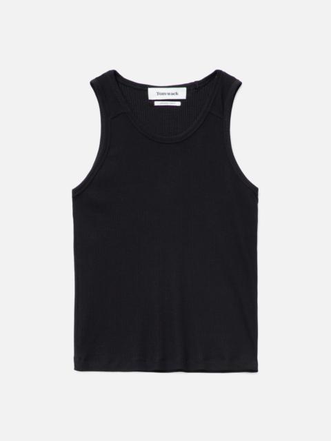 SILK LYOCELL RIB TANK TOP