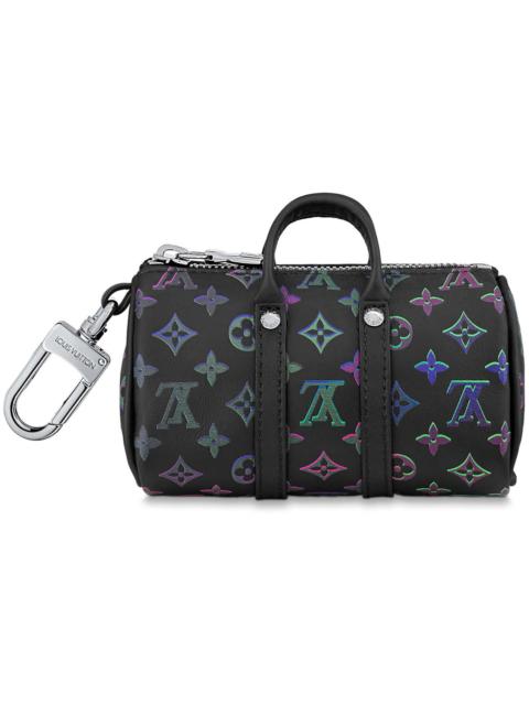 Louis Vuitton Key Holder and Bag Charm Spotlight Mini Keepall Black Borealis