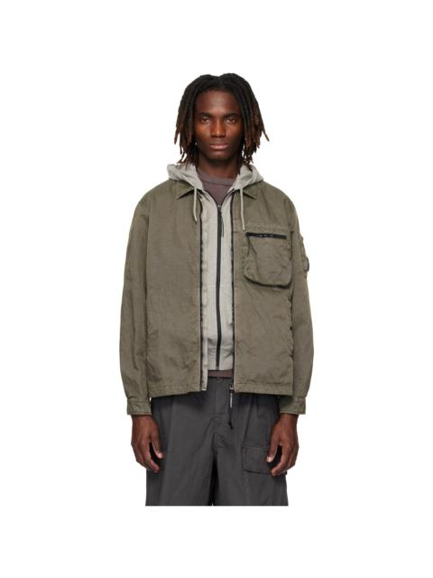 Gray Panama-R Zipped Lens Overshirt