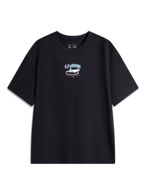 Li-Ning Cartoon Graphic T-shirt 'Black' AHSU541-3