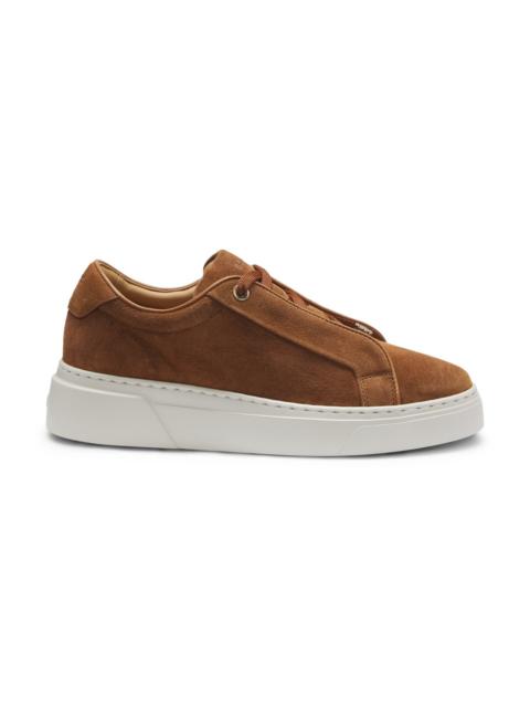 SUEDE TRAINERS WITH HIDDEN WEDGE