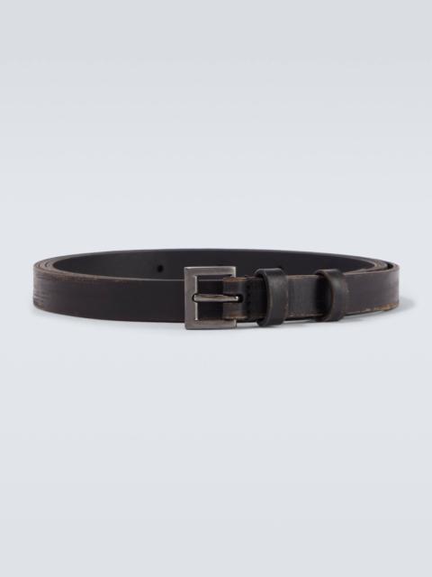Leather belt