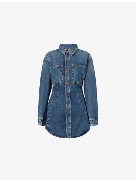 Wilma Mini Denim Shirt Dress