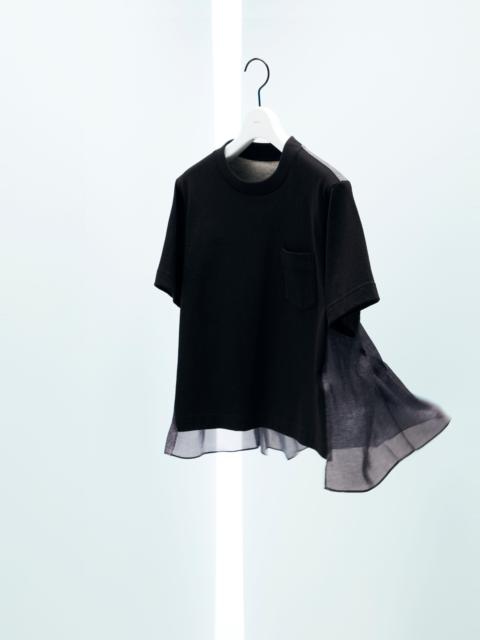 Denim x Cotton Jersey T-Shirt