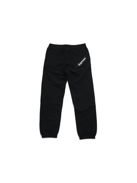 Supreme Corner Label Sweatpant Black