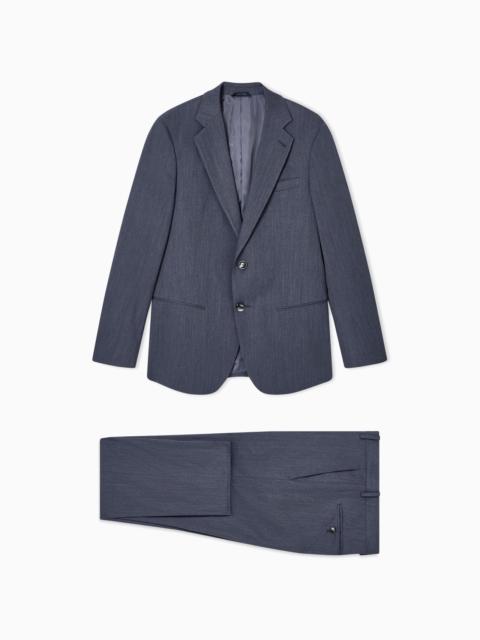 SOHO LINE SINGLE-BREASTED SUIT IN WOOL TWILL