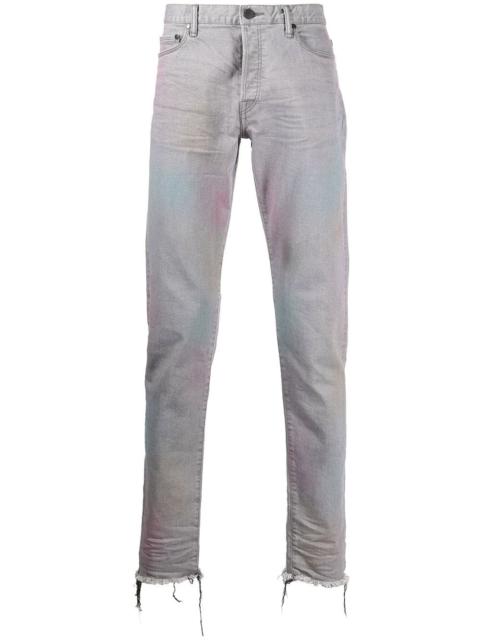 The Cast 2 mid-rise distressed straight-leg jeans
