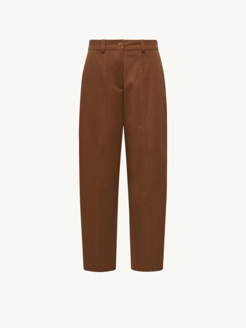 Straight Leg Cotton Gabardine Pants