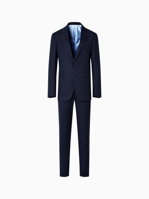 SINGLE-BREASTED SOHO LINE SUIT IN MICRO-PINSTRIPED VIRGIN WOOL