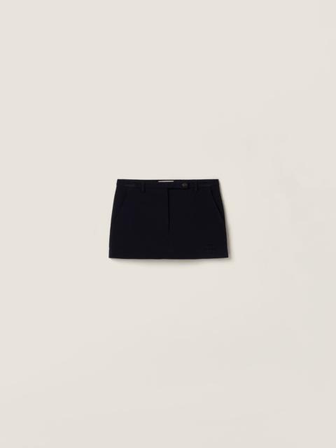 Milano rib knit miniskirt