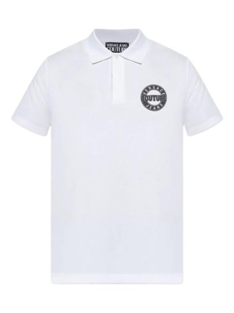 logo-print polo shirt