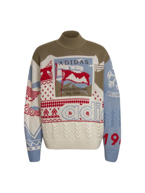 adidas originals Unisex Xmas Jumper Half Turtleneck Sweater Multicolor HK7440