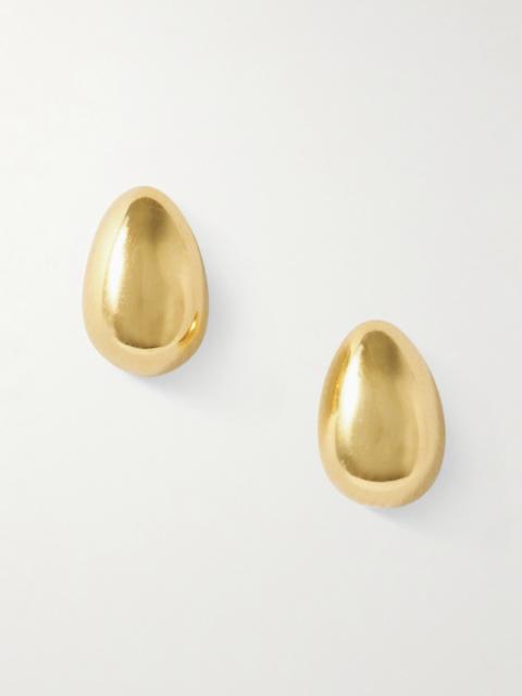 Tiny Egg Gold Vermeil Earrings