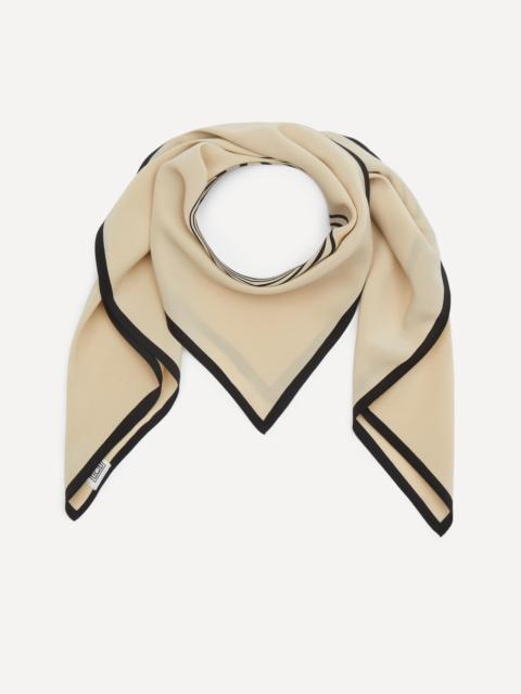 Belted Grained Leather Tote Bag