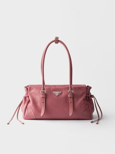 Prada Bonnie medium antiqued leather tote bag