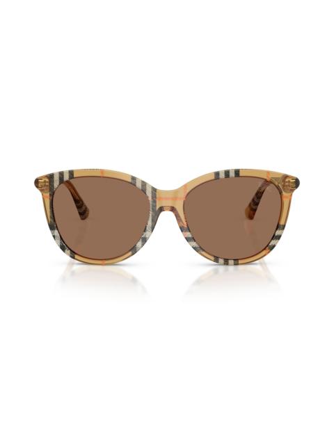 burberry 55mm Phantos Sunglasses in Dark Brown at Nordstrom