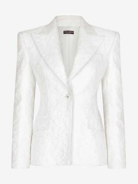 Brocade Turlington blazer
