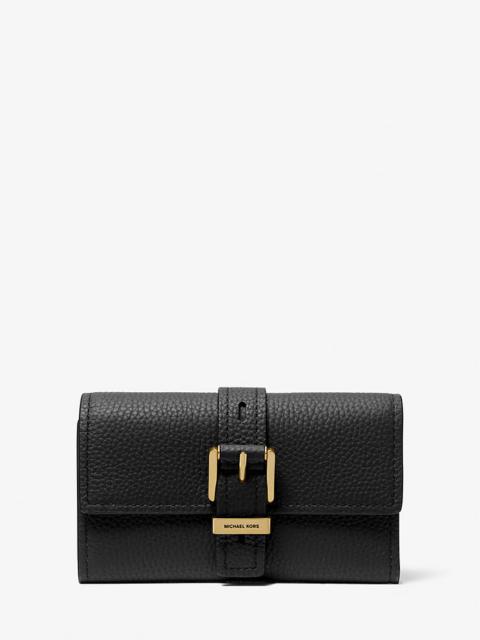 Nolita Medium Pebbled Leather Tri-Fold Wallet