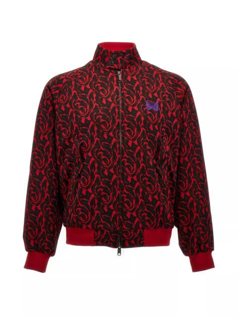 'Jacquard needles' bomber jacket