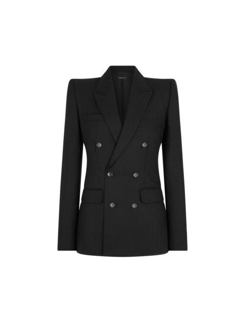 SHARP HERRINGBONE DOUBLE BREASTED JACKET