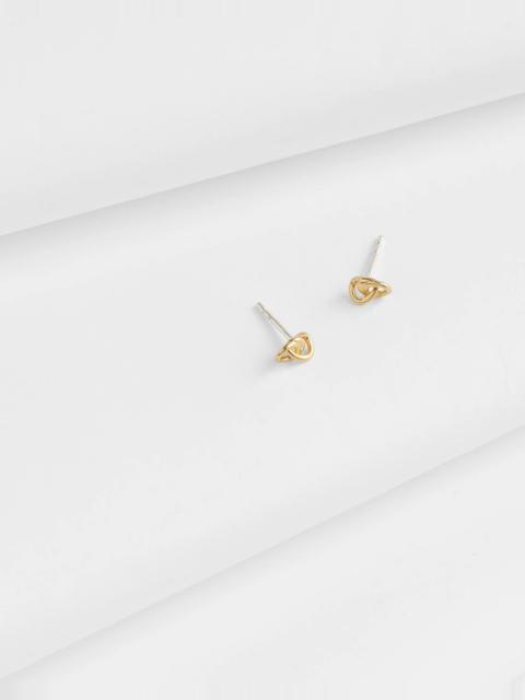 Demi-Fine Knot Stud Earrings