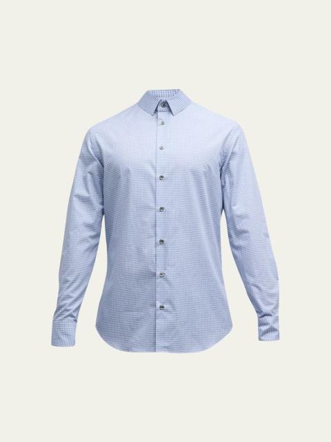 Men's Micro-Box Cotton Sport Shirt