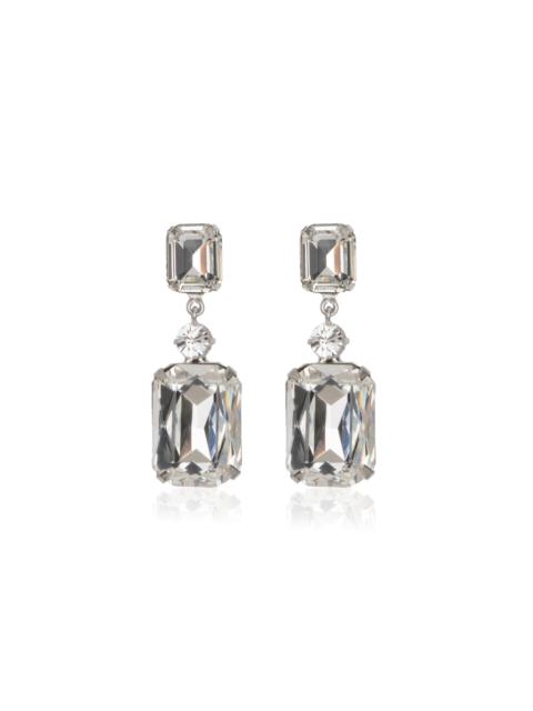 Justine Crystal Earrings silver