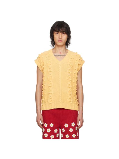 Yellow Appliqué Vest