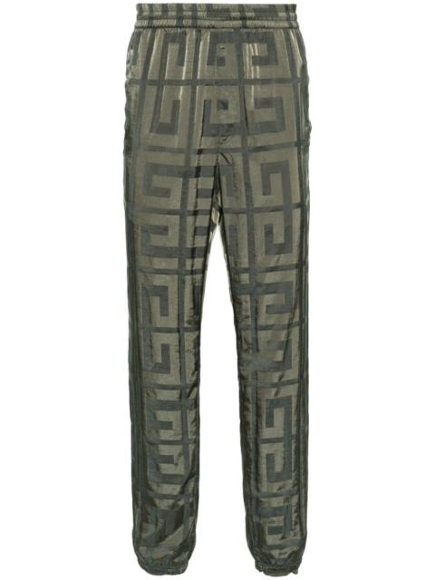 4G-motif taffeta trousers