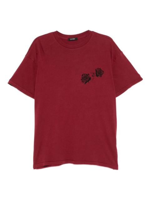 rose-print T-shirt