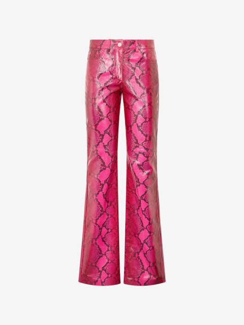 Shiny Python-Print Pants