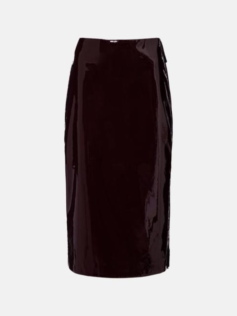 Samantha coated pencil skirt