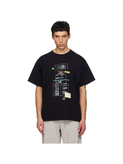 Black Library Stamp T-shirt