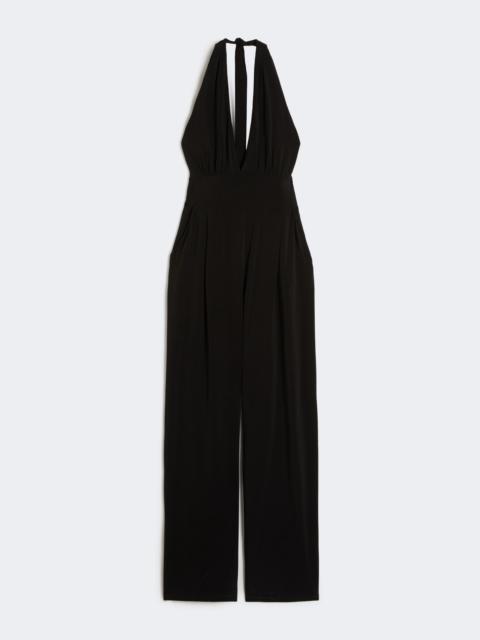 Stretch jersey jumpsuit - BLACK