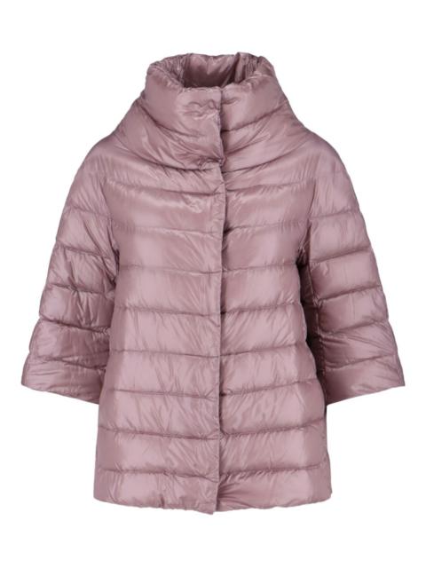 quilted turtleneck puffer coat