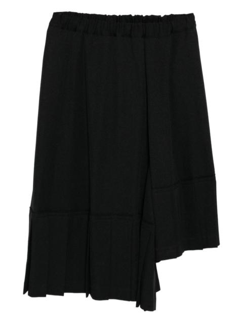asymmetric pleated skirt