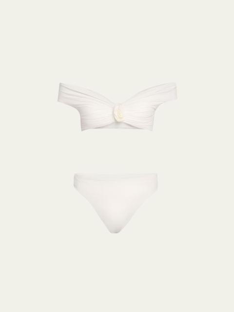 Sauco Off-Shoulder Two-Piece Swimsuit