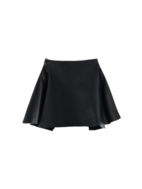 Leather Circle Skirt black