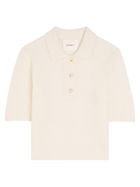 Lisa Yang Masy Cashmere and Silk-blend Polo top