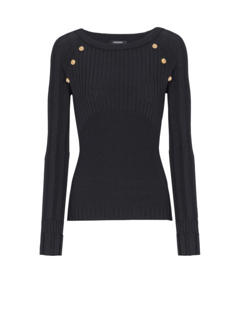 Knit top with buttons