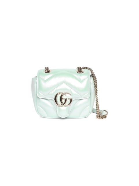 Gucci Marmont Mini Shoulder Bag 'Iridescent Salvy Green'