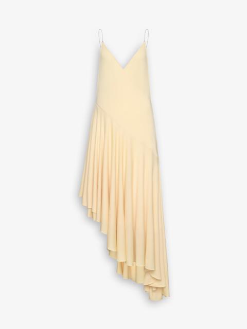 MATTE JERSEY ASYMMETRICAL SLIP DRESS